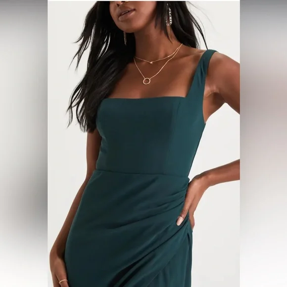 bodycon green midi dress Linden Light Green Bodycon Cape-Sleeve Midi Dress – Club L London main image 1